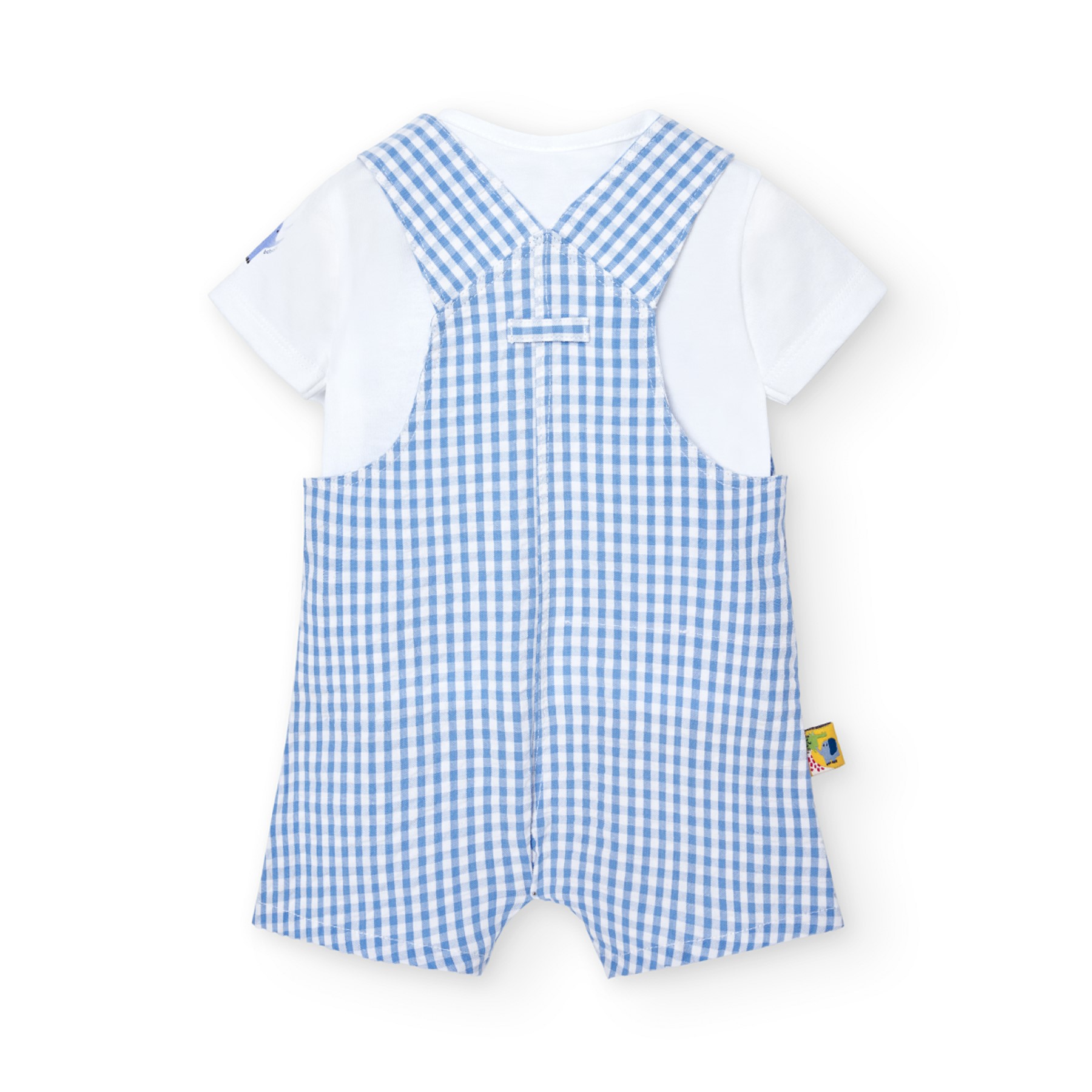 Jungle Adventure Blue Check Shortall 2