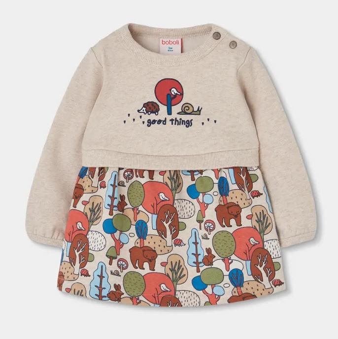 Fleece Woodland Animals Dress