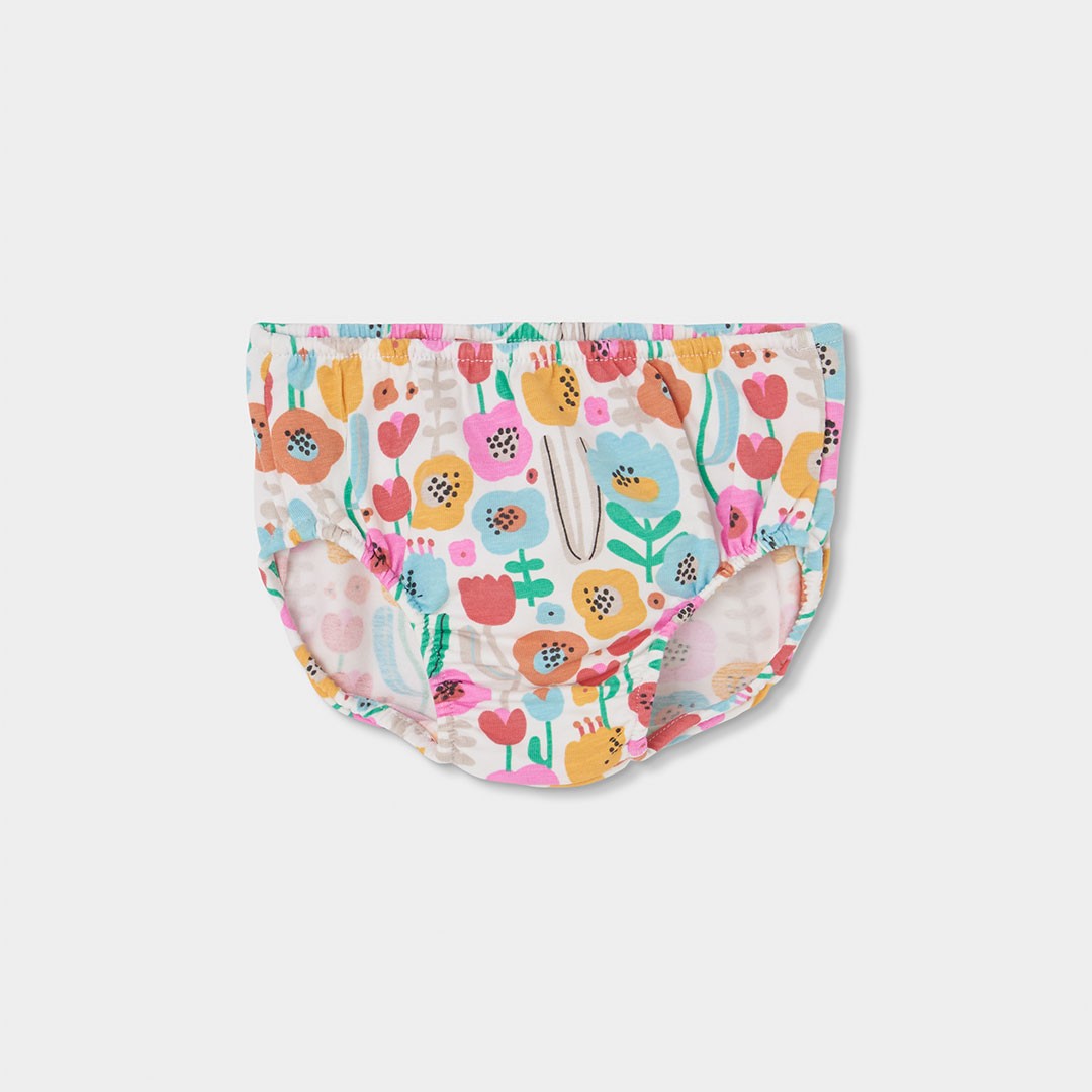 Bright Floral 3 button knit dress 3