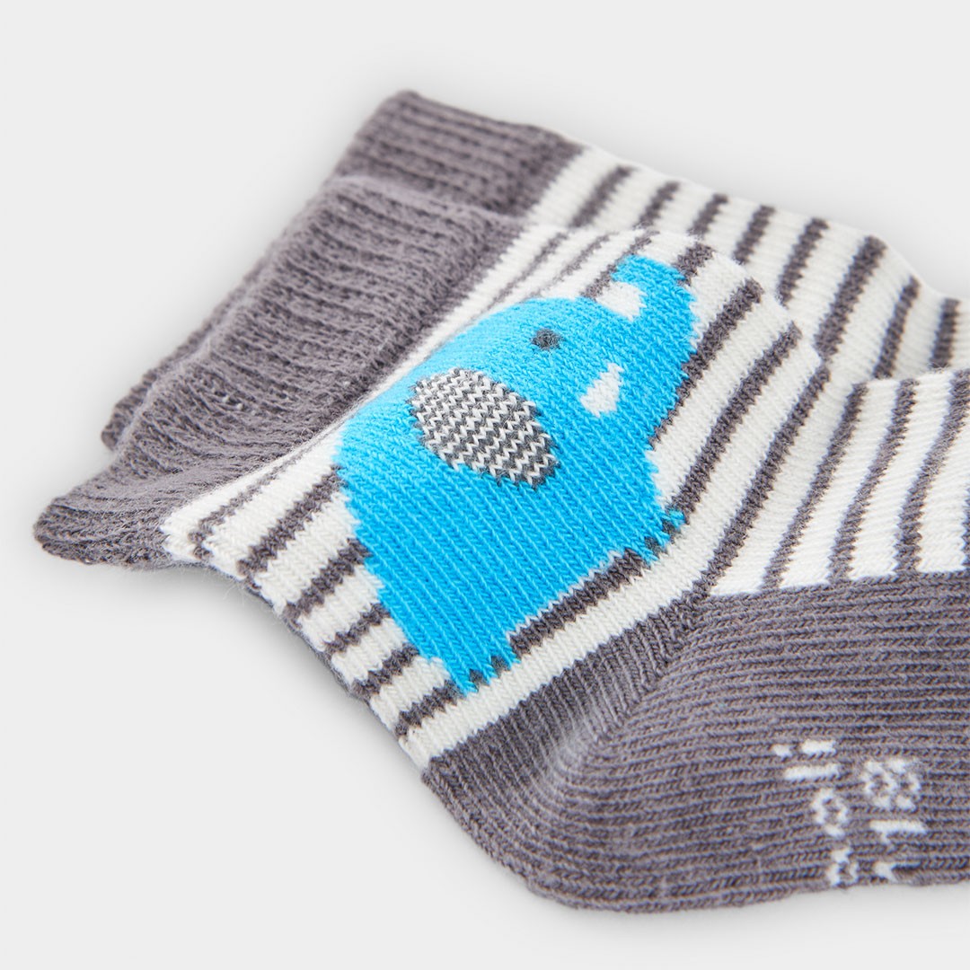 Turquoise Elephant 2 Pairs of Socks 2