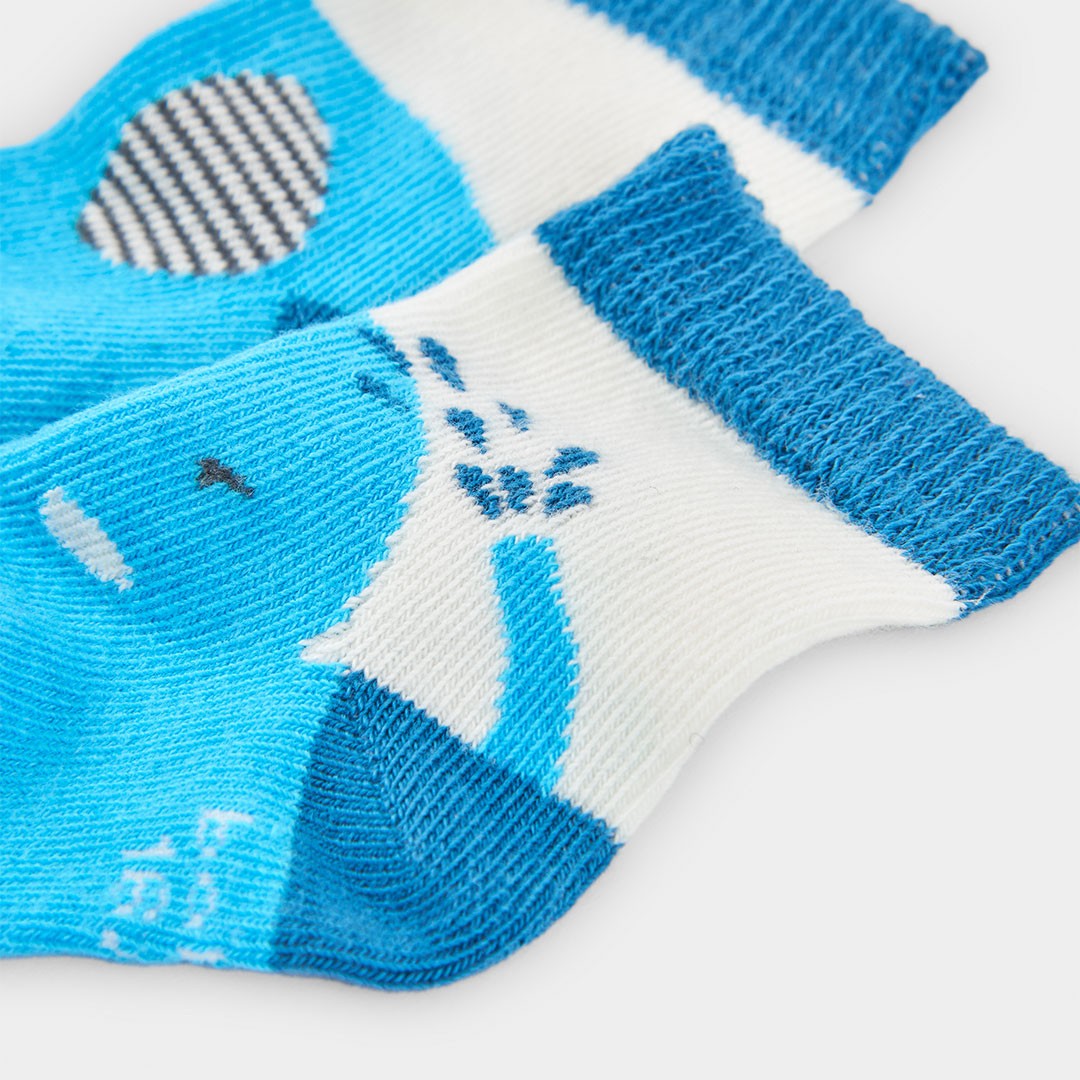 Turquoise Elephant 2 Pairs of Socks 3