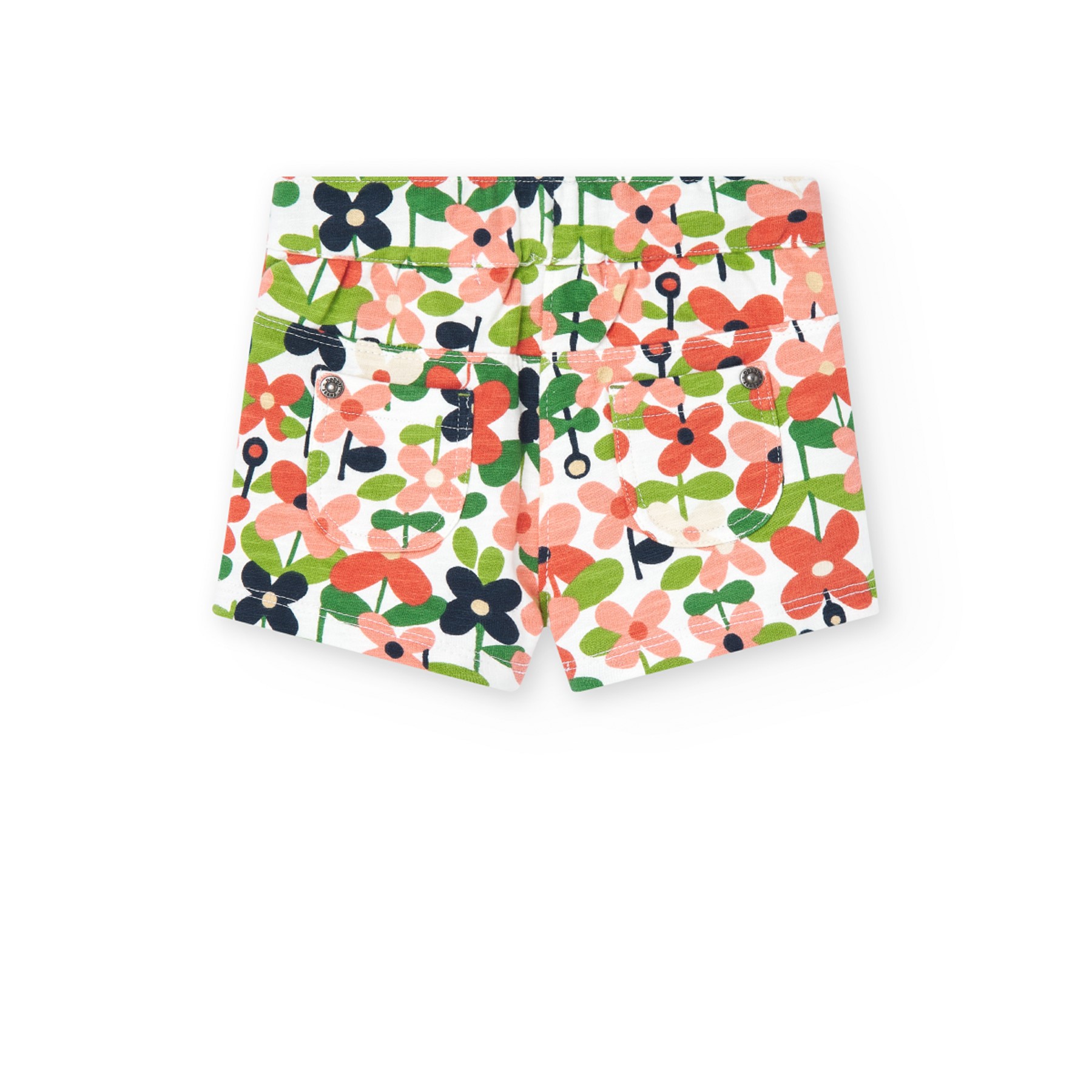 Flower print shorts 2