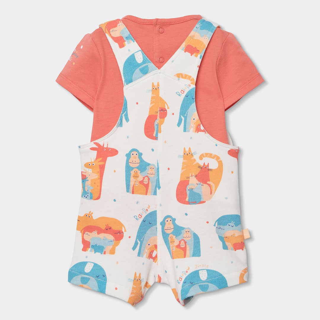 Orange and Blue Jungle Animals Shortall Set 2