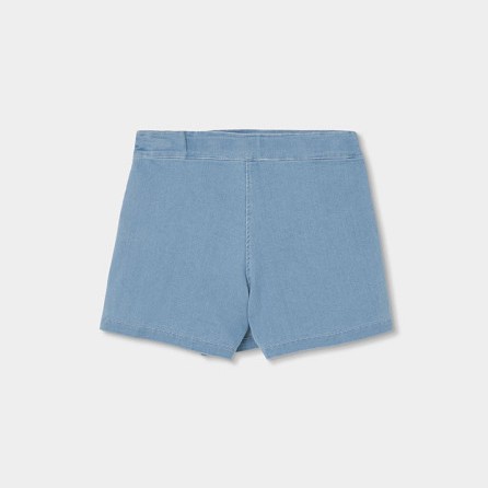 Soft knit denim skort 2