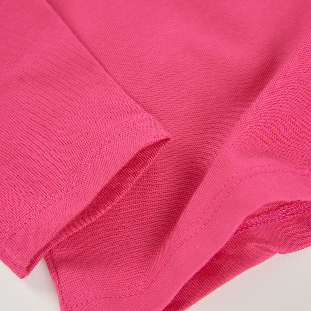Hot Pink crocheted flower shirt - additional view 4