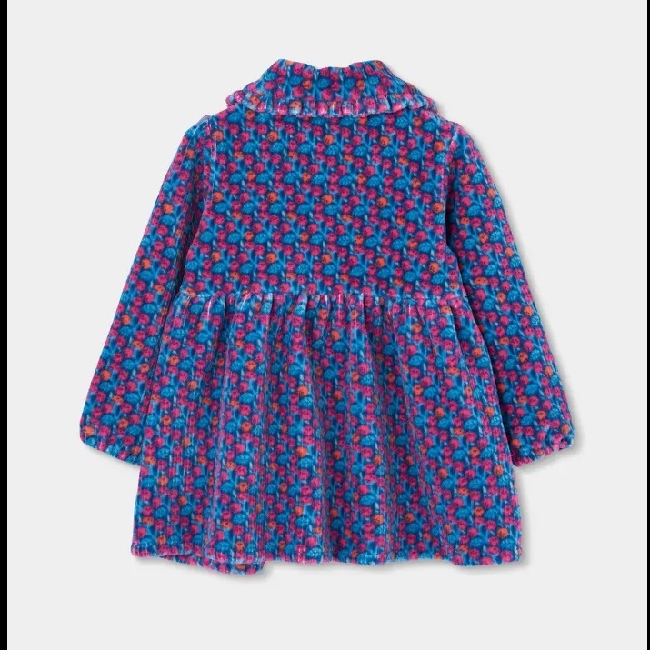 Teal and Orange Soft Cord Dress - additional view 2