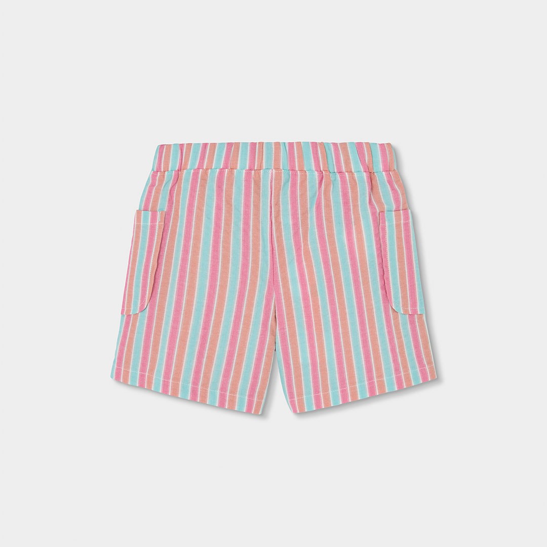 Sherbert Striped Cotton Shorts 2
