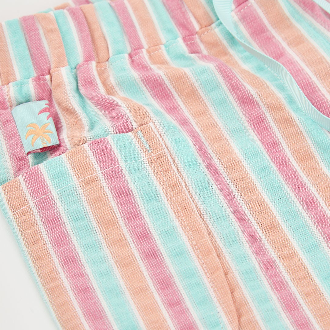 Sherbert Striped Cotton Shorts 3
