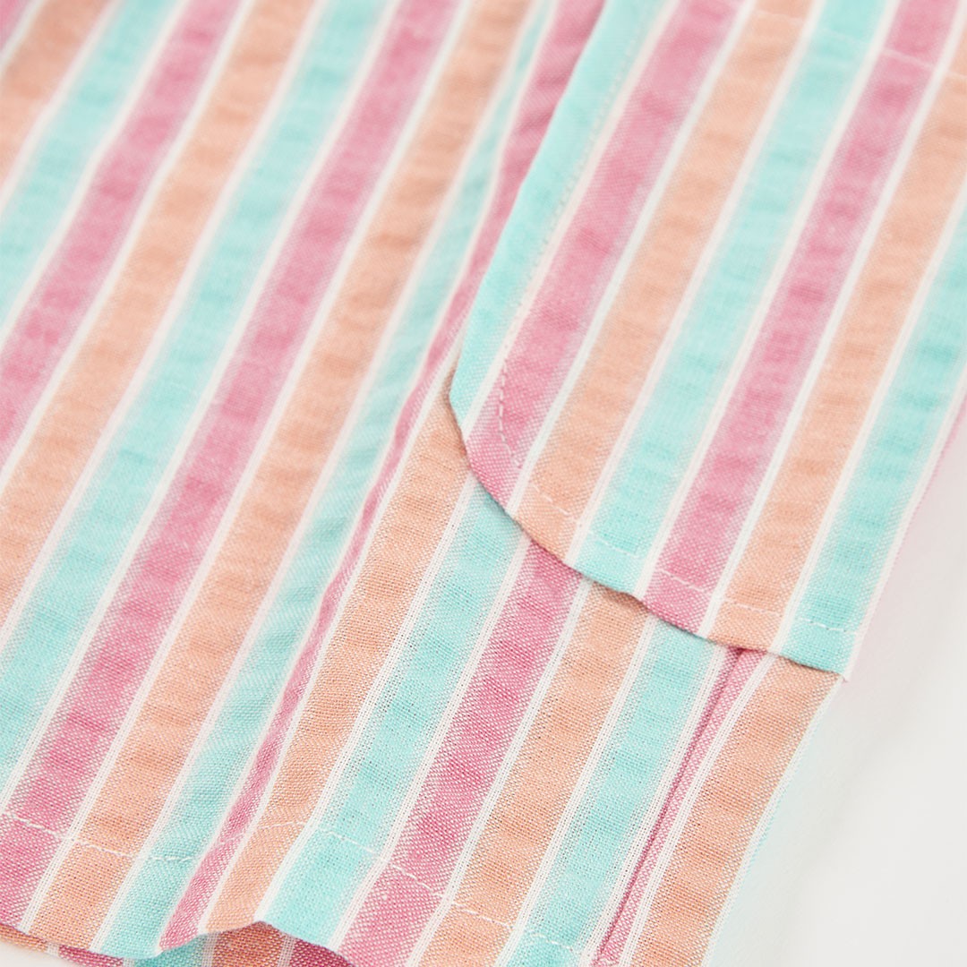 Sherbert Striped Cotton Shorts 4