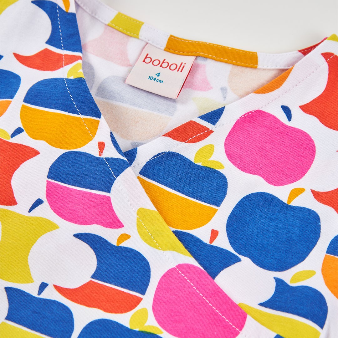 Graphic Apple Stretch Knit Dress 3