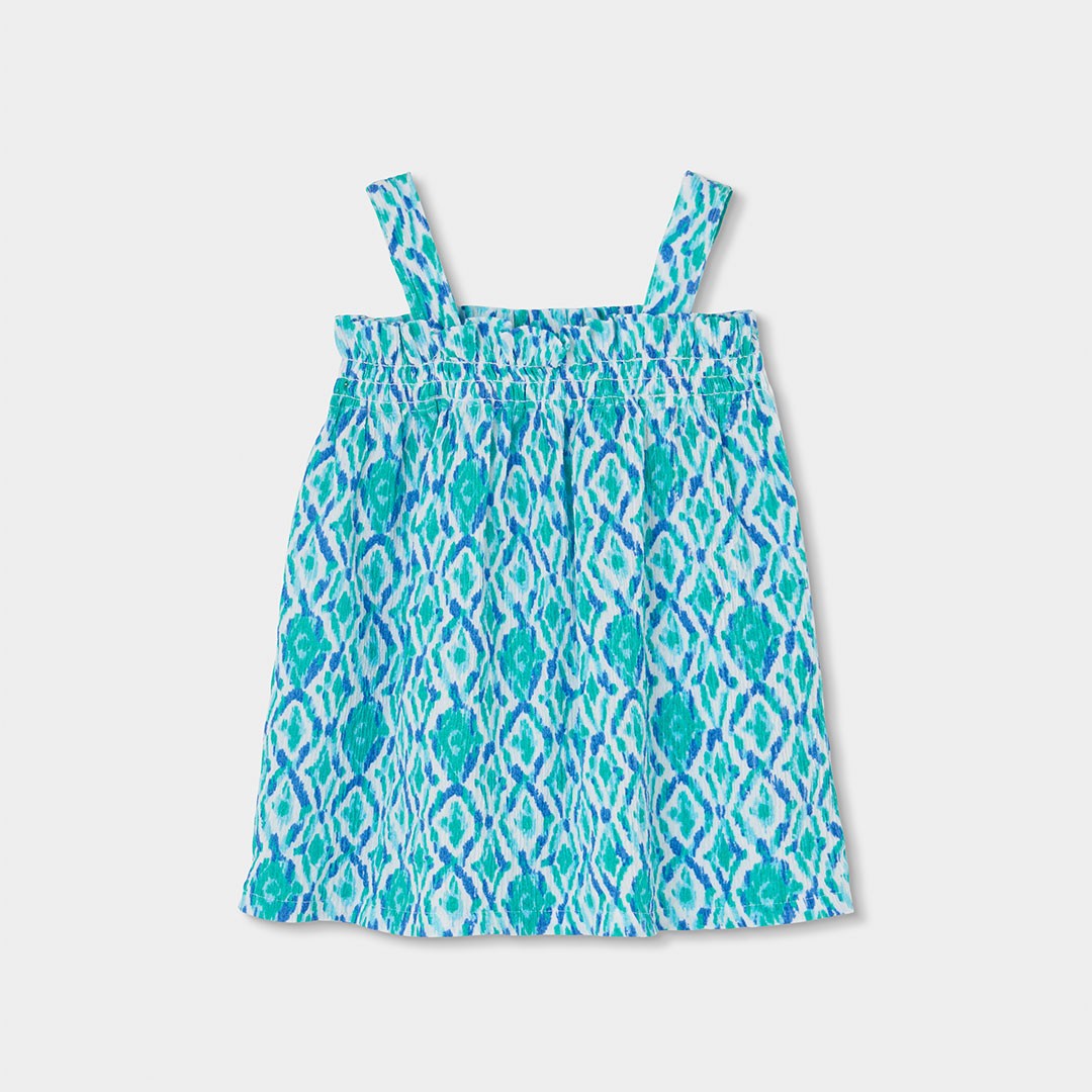 Blue and Green Print Shirt 2