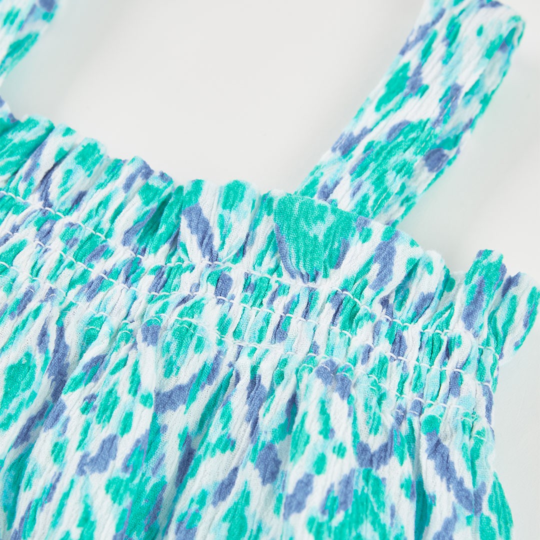 Blue and Green Print Shirt 3