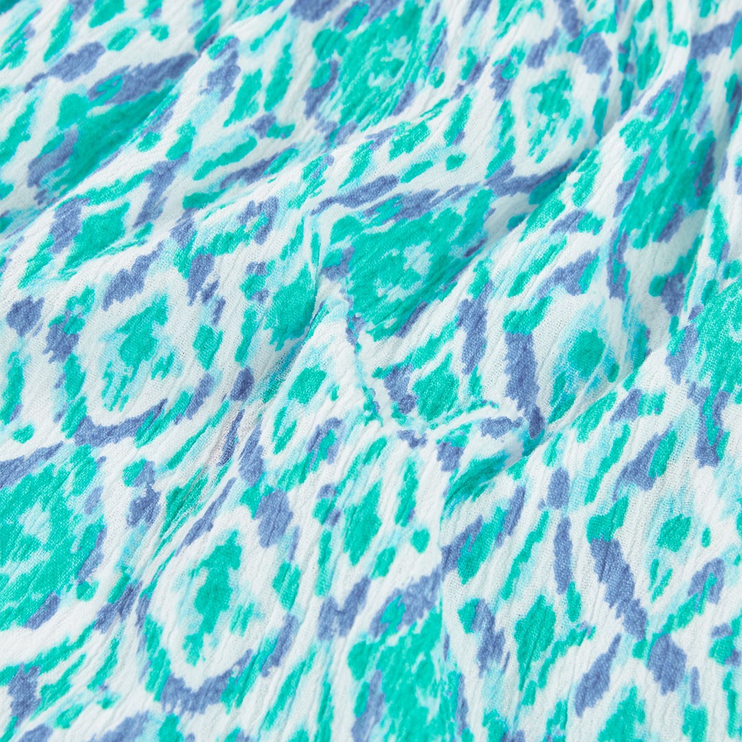 Blue and Green Print Shirt 4