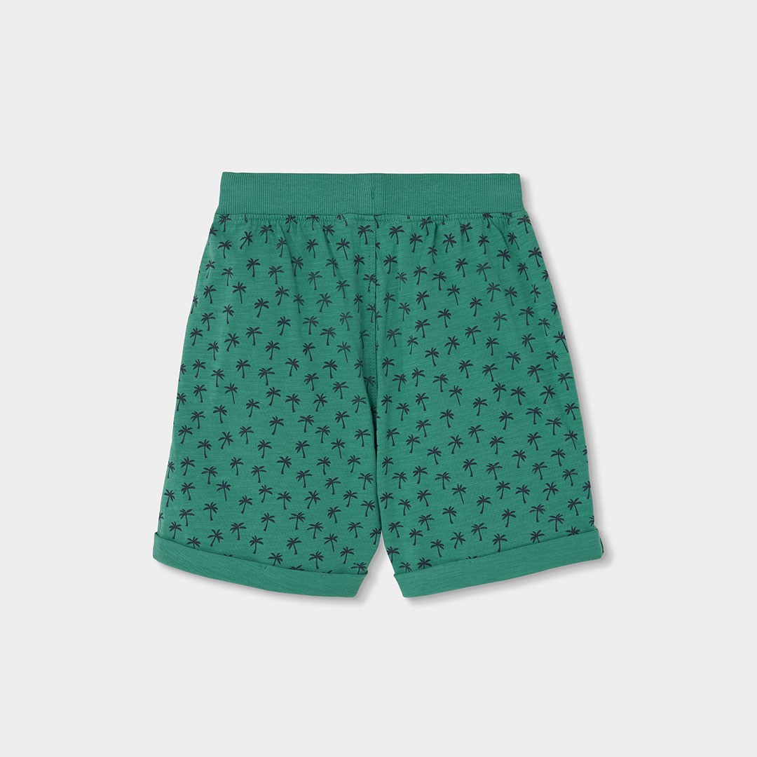 Green Palm Tree Jersey Shorts 2