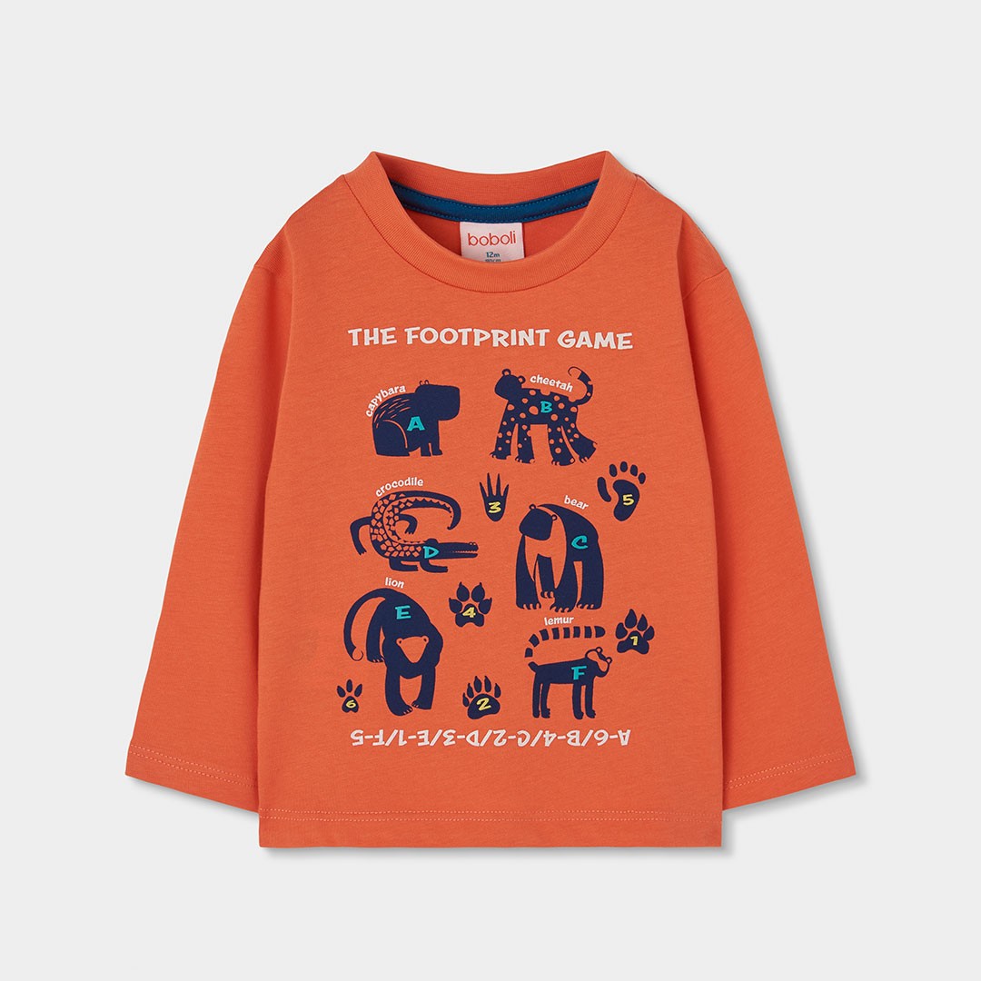 Orange Footprint Shirts