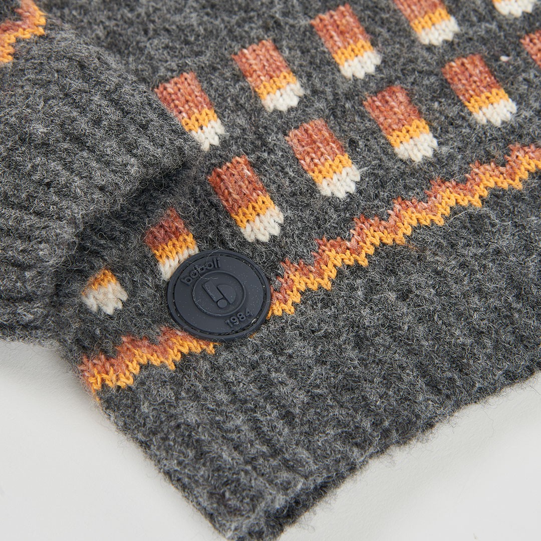 Grey and gold zipper sweater 4