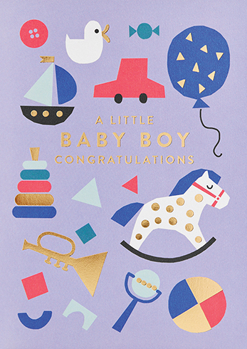 A little baby boy card 1