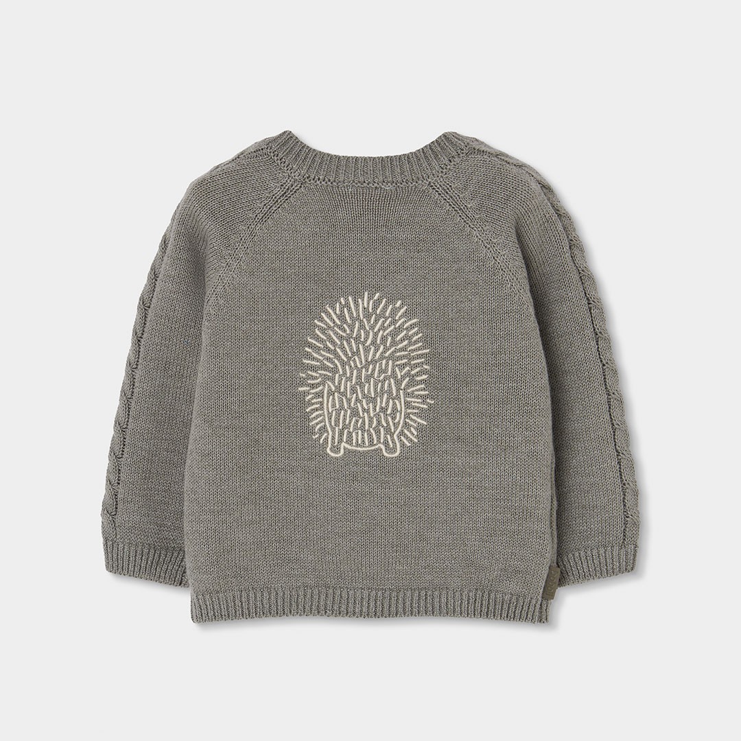 Hedgehog lightweight sweater in grey 2