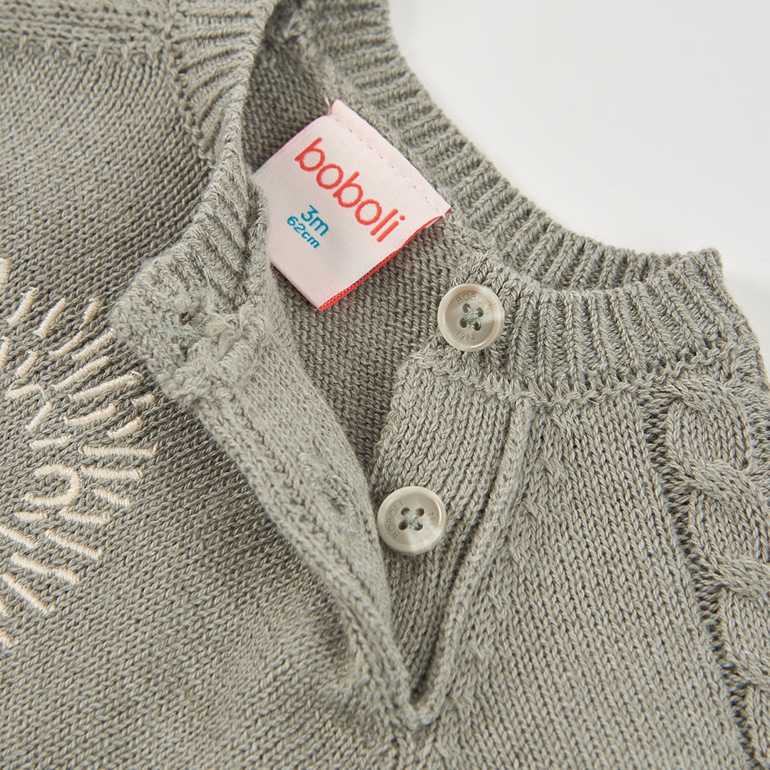Hedgehog lightweight sweater in grey 3
