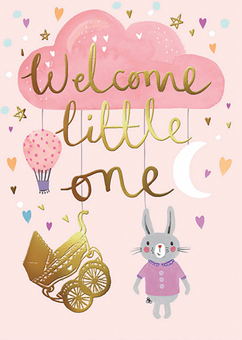 Welcome Little One (Pink bunny) 1