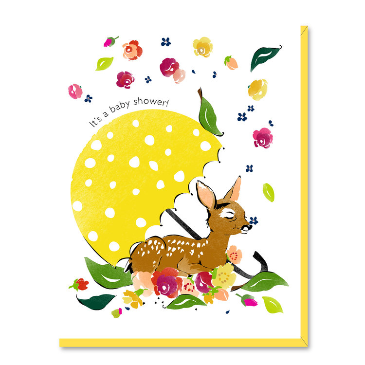 Baby Shower Fawn Card 1