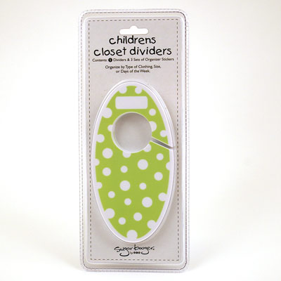 Green Dot Children's Closet Dividers by Sugar Booger 1