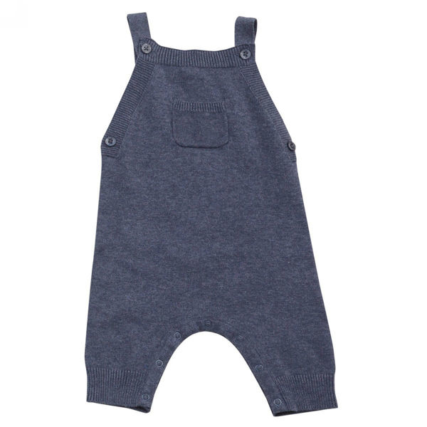 Blue Heather Knit Overall 1