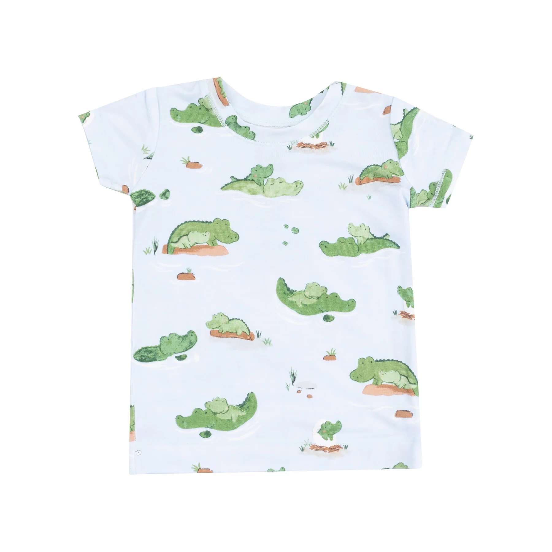 Blue Alligator Bamboo Loungewear Set 2