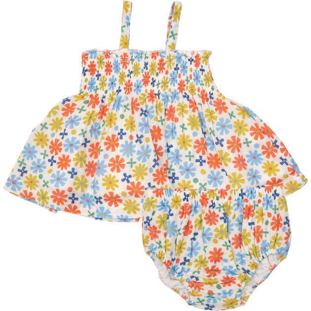 Mod Daisy Smocked Top and Bloomer 1