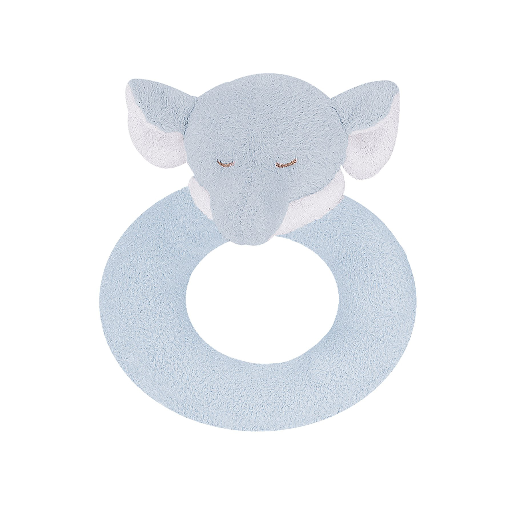 Blue Elephant ring rattle by Angel Dear 1
