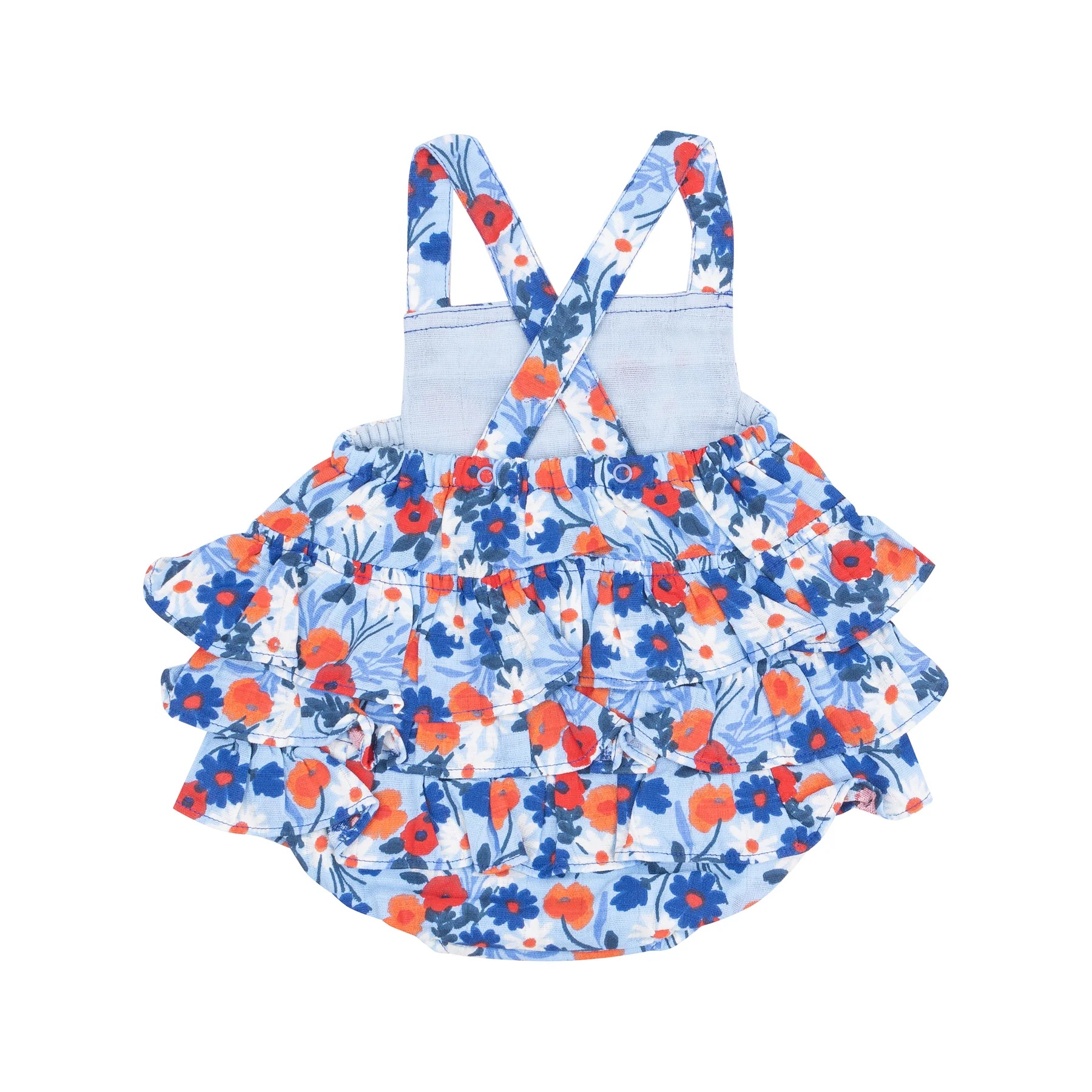 Poppy Days Ruffle Muslin Sunsuit 2