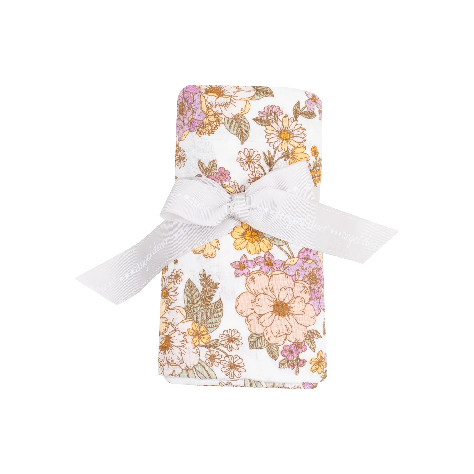 Anna May Floral Muslin Swaddle Blanket 2