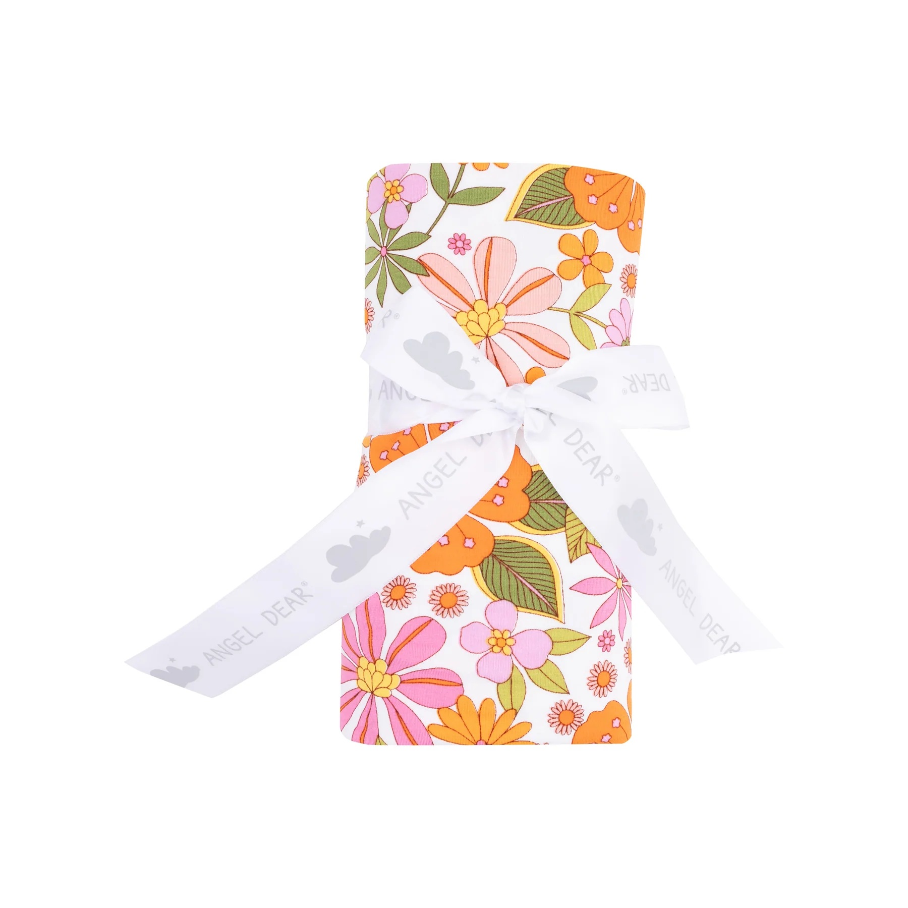 Boho Beachy Floral Bamboo Swaddle Blanket 2