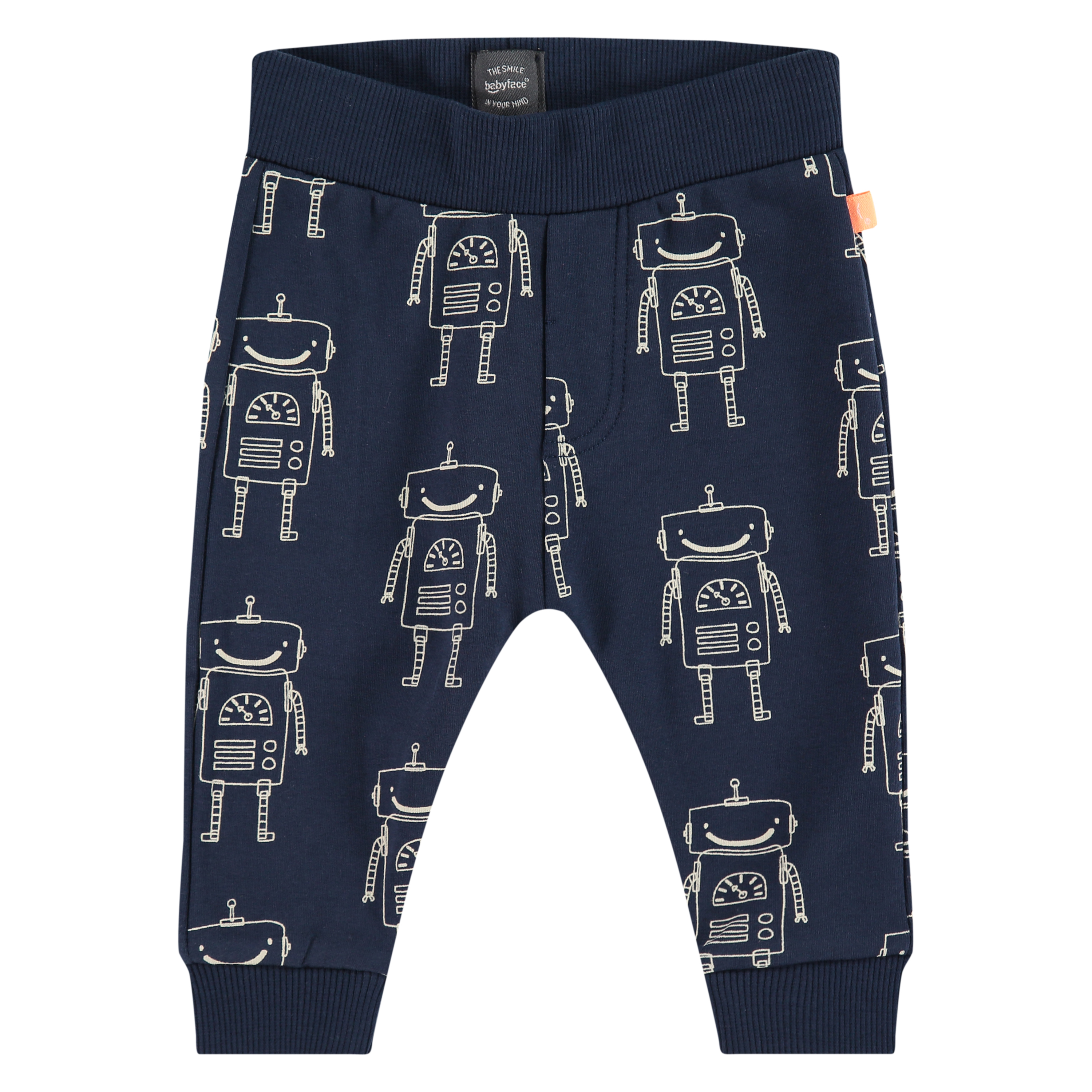 Navy Robot Baby Pants 1