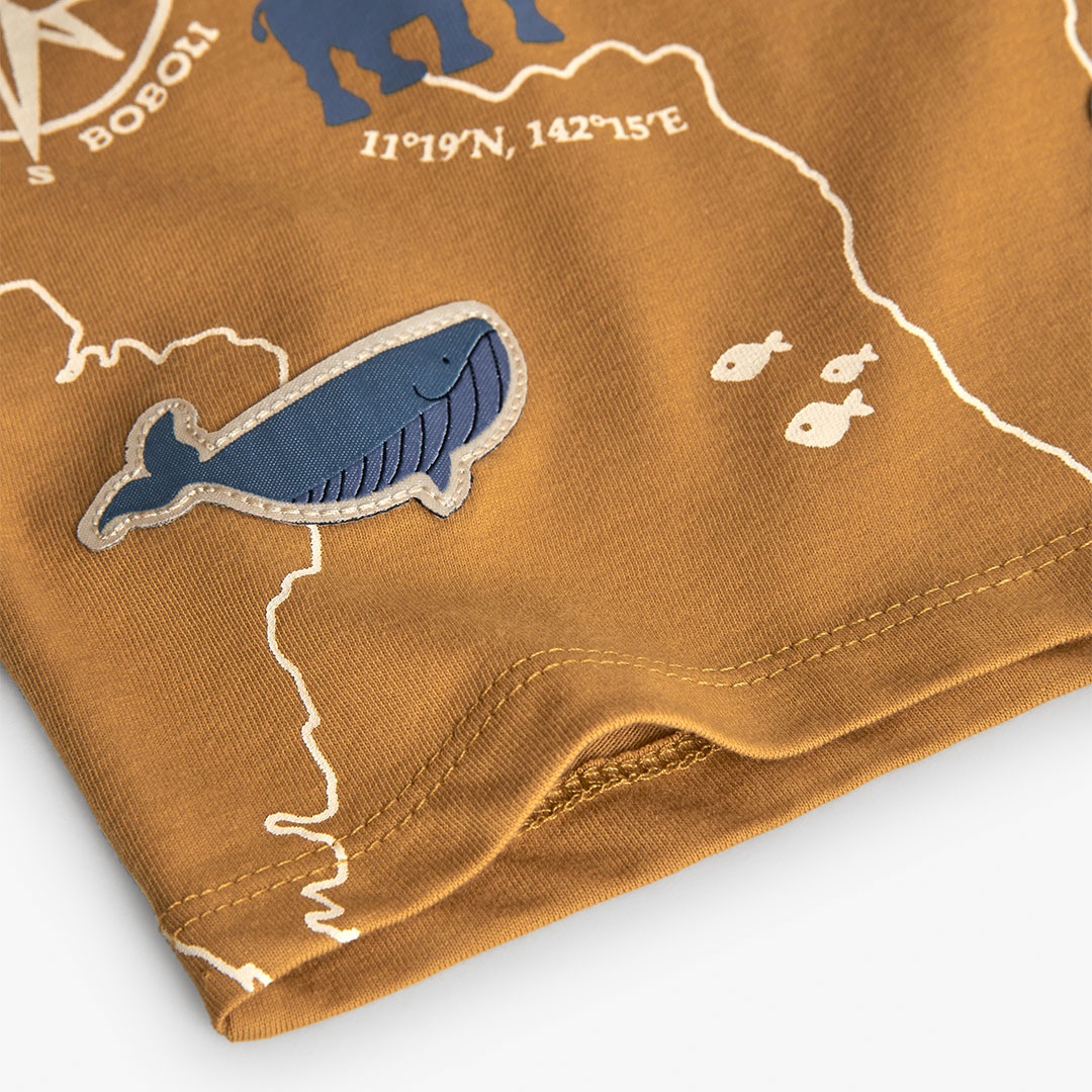 Animal Map Shirt with Appliques 4