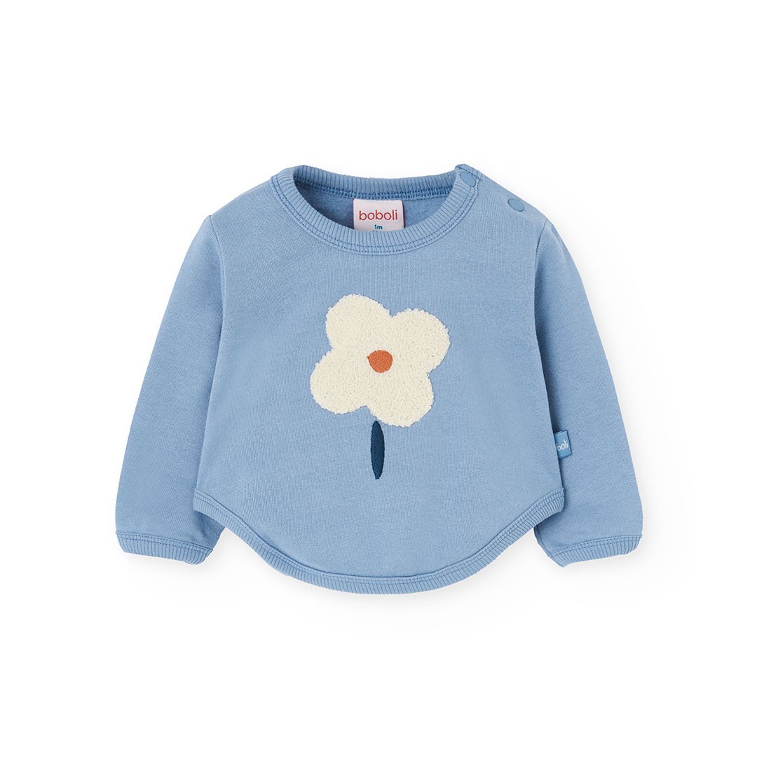 Blue and White Floral and Check Outfit 3