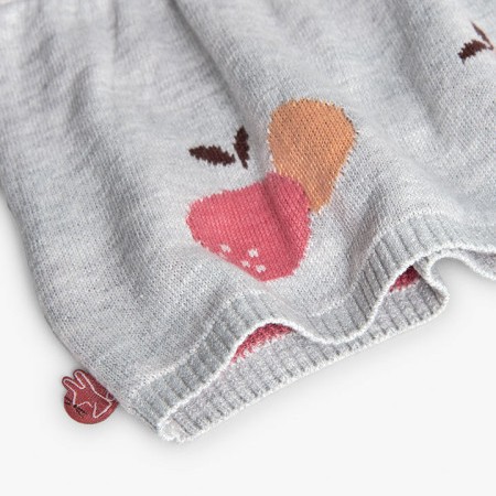 Grey knit fruit dress 4