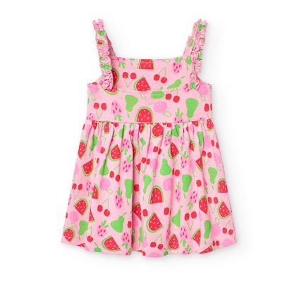 Pink Fruit Knit Dress 2