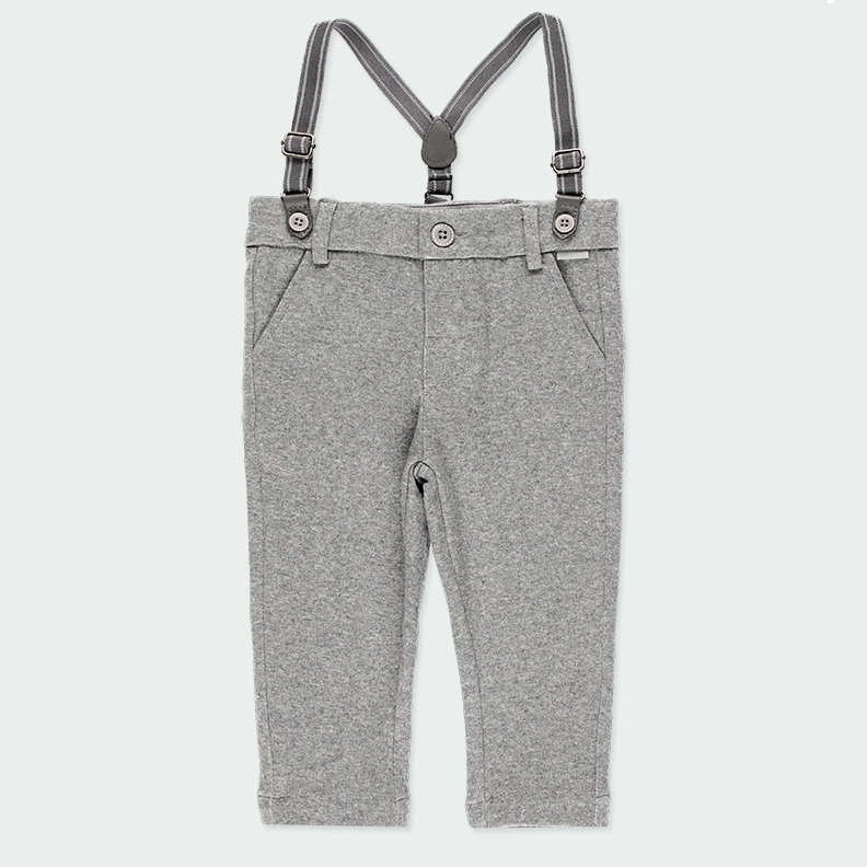Grey Trousers with suspenders 1