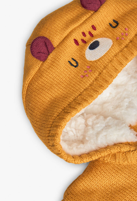 Hooded knit jacket 4