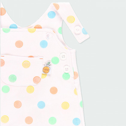 Polka dot baby overalls 2