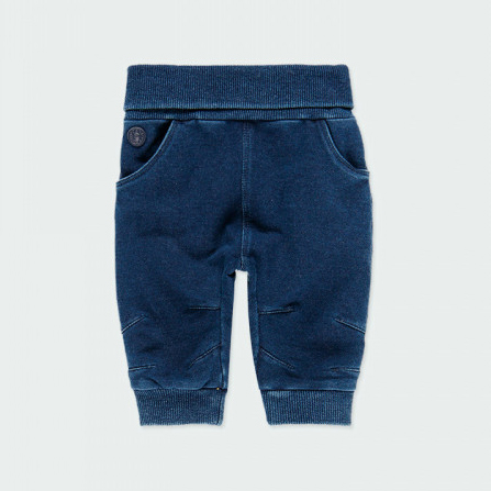 Blue fleece baby pants 1