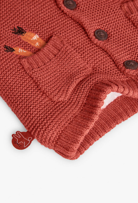 Rabbit knit hooded jacket with ears 4