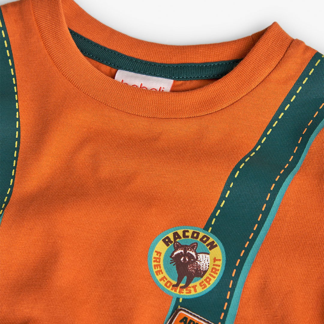 Orange Double-Sided Backpack Shirt 3