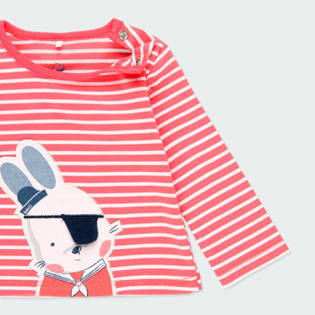 Sailor rabbit striped LS shirt 2
