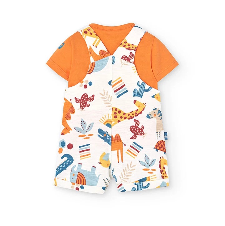 Animals shortall with Orange shirt 2