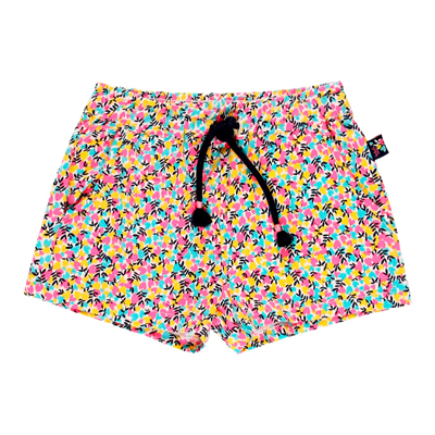 Floral stretch shorts 1