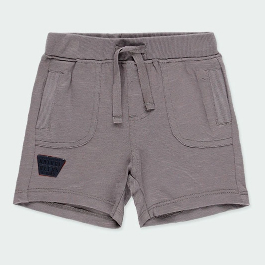 Organic cotton grey shorts 1