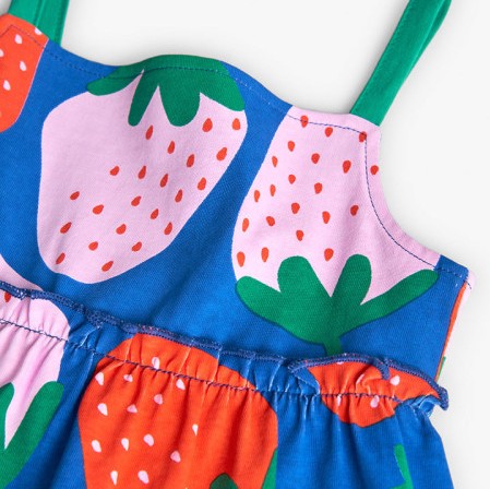 Strawberry Dress in Blue 3