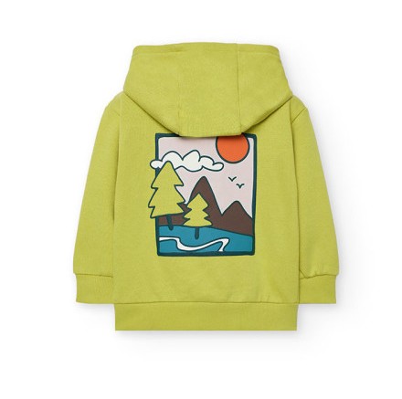 Hooded sweatshirt with double-sided design 2